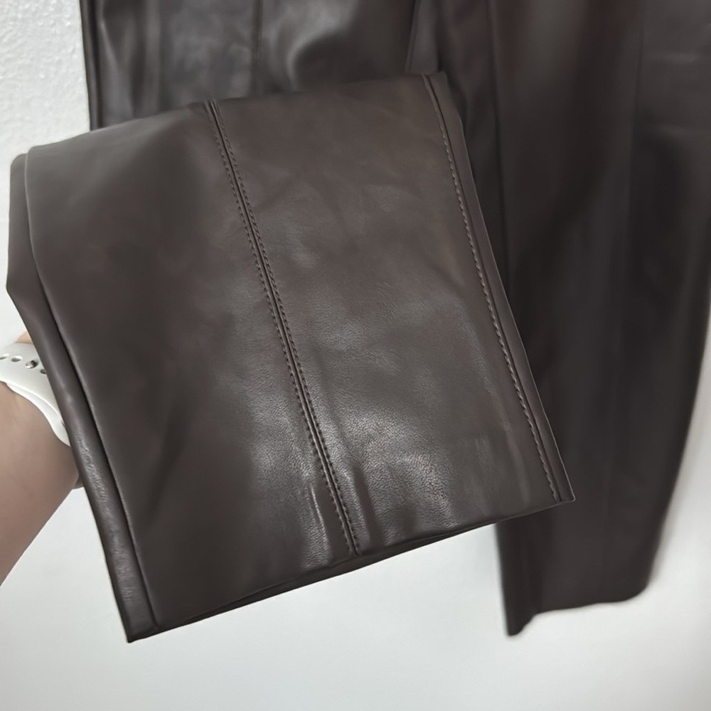 NWT Wilfred 2 Aritzia Fabian Pants in Mocha Brown - Picture 11 of 14